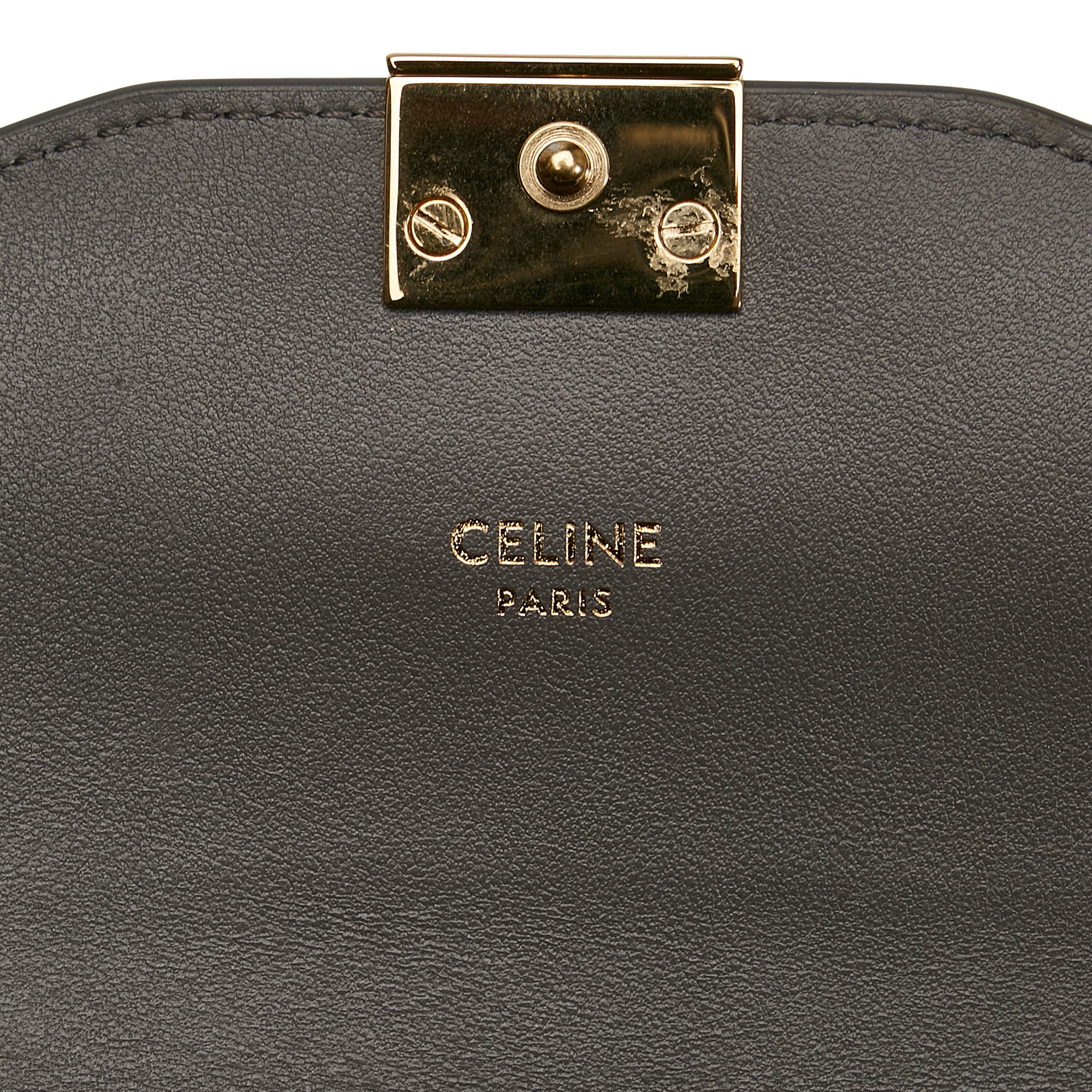 Portefeuille de sac Céline C sur la chaîne gris